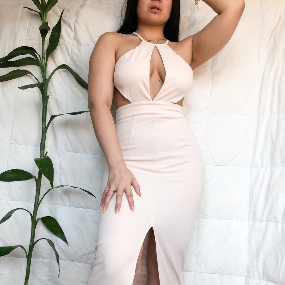 Light Pink Maxi Formal Dress